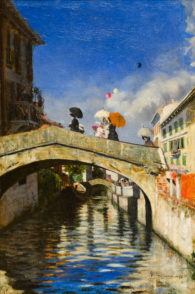 Segantini, "Il Naviglio a Ponte San Marco"