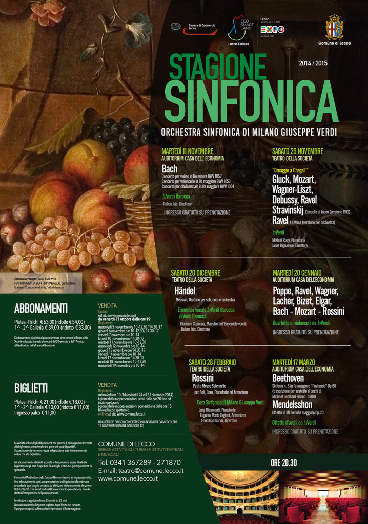 locandina 2014 STAGIONE SINFONICA VERDE